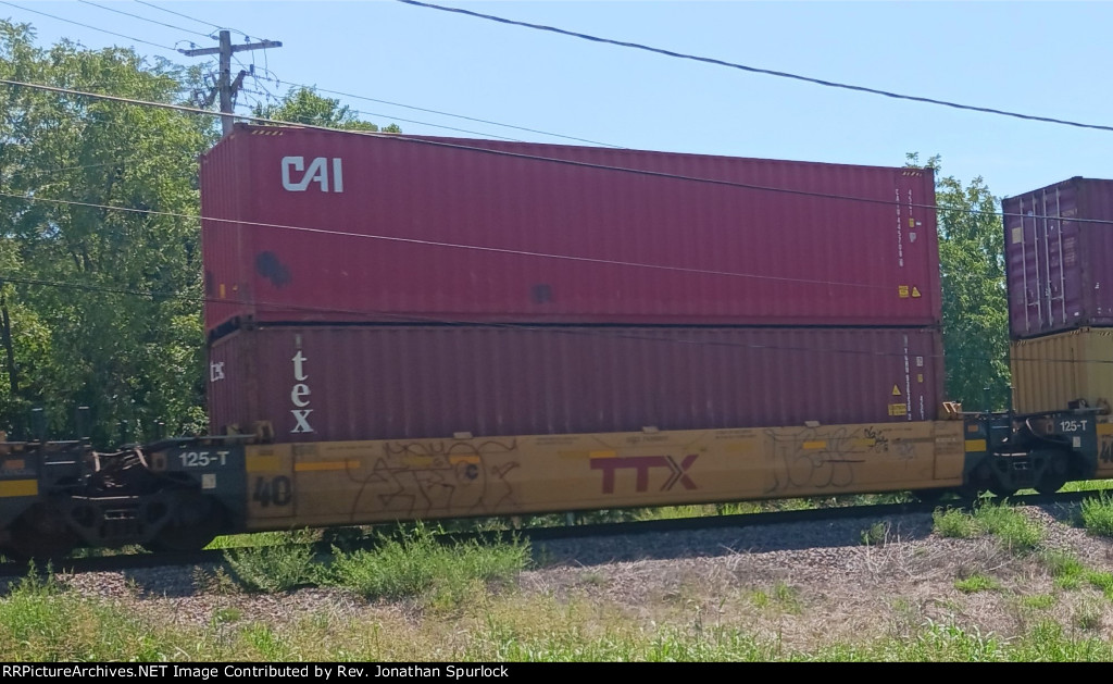 DTTX 743099C and two containers